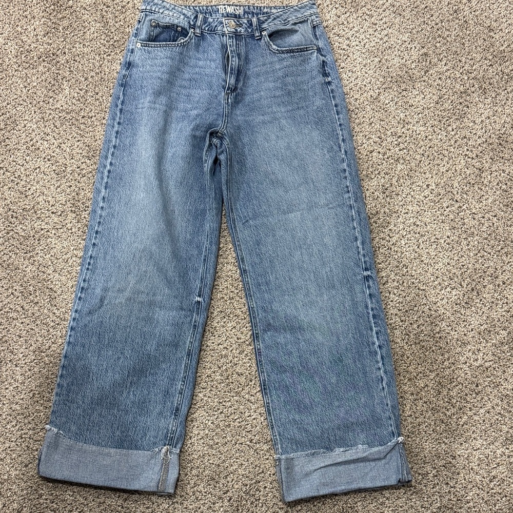Rewash Light Blue Wide Leg Jeans Size 11